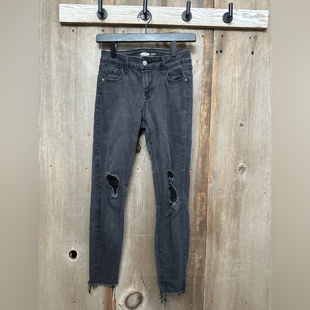 Old Navy Mid Rise Super Skinny Rockstar Ankle Jeans in Blackjack Size 2 Women’s